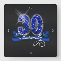 Theoretically Thirty Sparkle ID191 Square Wall Clock