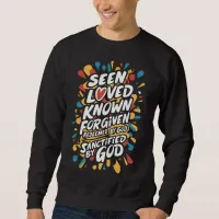 Divine Affirmation: Embracing Spiritual Identity Sweatshirt