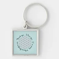 Flower of Life Ho'oponopono Keychain