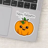 Personalized Cute Pumpkin Halloween   Sticker