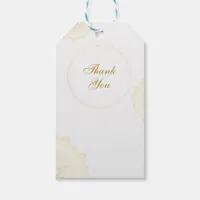 Luxury Gold Floral Minimalist Wedding  Gift Tags