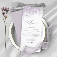 Floral Sparkles Wedding Menu2 Mauve ID889