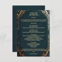 Enclosure card with small dotted design florals