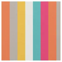 Colorful Retro Aztec Stripes Pattern Fabric