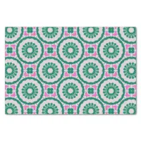 Girly Elegant Colorful Mosaic Geometric Pattern Tissue Paper