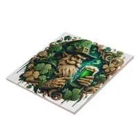 Enchanted Evening of Ale A Leprechauns Toast  Ceramic Tile