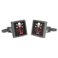 Jolly Roger L Monogram Initial Cufflinks