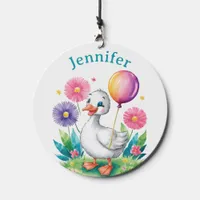 Cute Duck & Balloons Floral Design for Kids Wind Chime