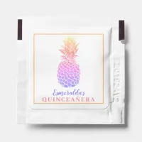 Rainbow Glitter Pineapple Sparkle Birthday Hand Sanitizer Packet