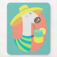 Llama Summer Mouse Pad