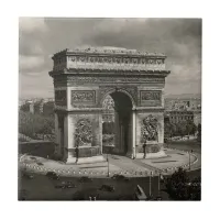 Paris vintage Arc de Triomphe 1943 Ceramic Tile