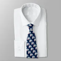 Great White Shark Office Clothes Tiled Necktie