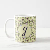 Pretty Pink Purple and Yellow Pansies Bath Mat Coffee Mug