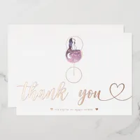 Wine Tasting Bridal Shower Script Thank You Card