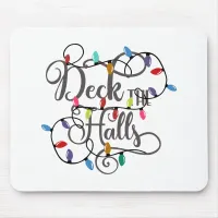 Fun Typography Christmas Mouse Pad