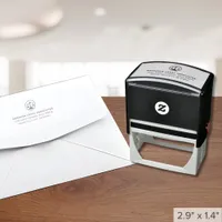 Scales of Justice Return Address Self-inking Stamp