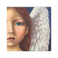 Blue Eyed Angel Metal Print