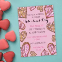 Heart-shaped Cookies Valentine's Day School Party Invitation