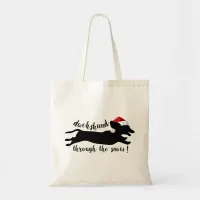 Dachshund through the snow Christmas Holidays Tote Bag