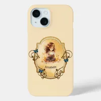 Magical Little Girl Reading a Book  iPhone 15 Case