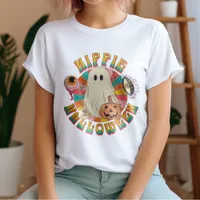 Retro Groovy Ghost Hippie Halloween T-Shirt