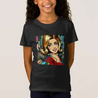 Retro Lady with Shopping Bags Mid Century T-Shirt