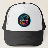 Electric S: Customizable Bold Graffiti Monogram Trucker Hat