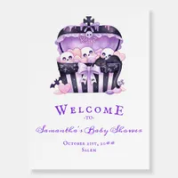 Gothic Chest Halloween Goth Baby Shower Welcome Foam Board