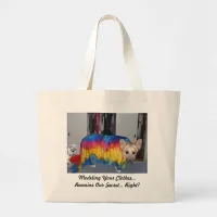 Mother's Day Modeling Clothes Large Tote Bag