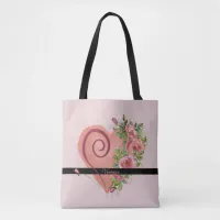 Cute Pink Heart Tote