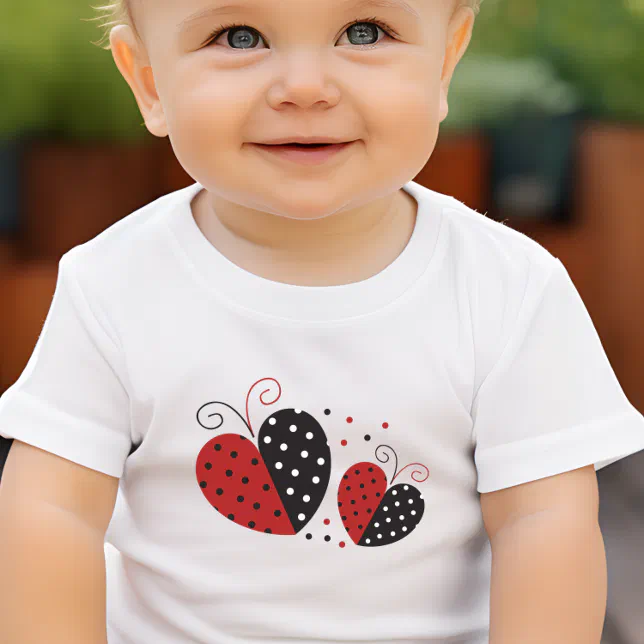 Ladybug Heart cute Baby T-Shirt