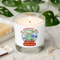 Happy Holidays Vintage Christmas Tree Family Gift Scented Candle