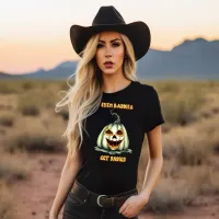 Even Baddies Get Saddies Evil Pumpkin  T-Shirt