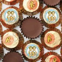African-American Twin Boy's Blue Baby Shower Reese's Peanut Butter Cups