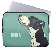 Black and White Boxer Laptop Sleeve