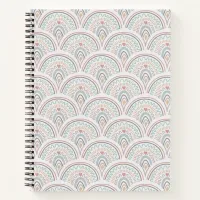 Rainbow Boho Pastel Ruled Notebook