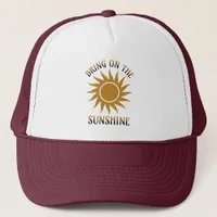 Bring on the Sunshine Golden Trucker Hat