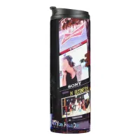 Times Square in New York City (pink) Thermal Tumbler