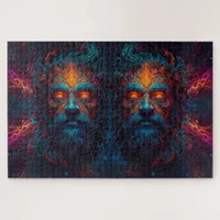 "Fire of the Gods" featuring various deities sets Jigsaw Puzzle