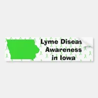 Lyme Disease Awareness in Iowa Bumper Sticker