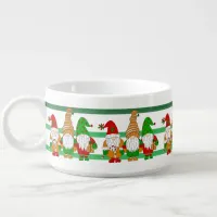 Cute Festive Christmas Gnomes  Bowl