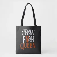 Retro Crawfish Queen Seafood Tote Bag