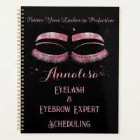 Luxury Watercolor Eyelash & Brow Beauty, Pink Planner