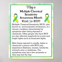 May is Multiple Chemical Sensitivity Awareness Poster