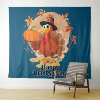 Happy Thanksgiving Typography Tapestry