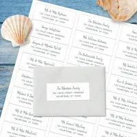 Rustic Minimal Script Wedding Guest Address Labels