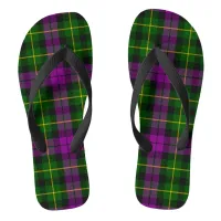 Abercrombie Tartan Purple & Green Adult Flip Flops