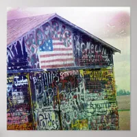 Graffiti Barn Poster