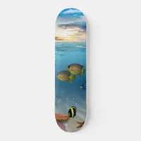 Ocean Underwater Coral Reef Tropical Fish Skateboard