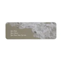 Beach Sand Surf Coastal Ocean Label